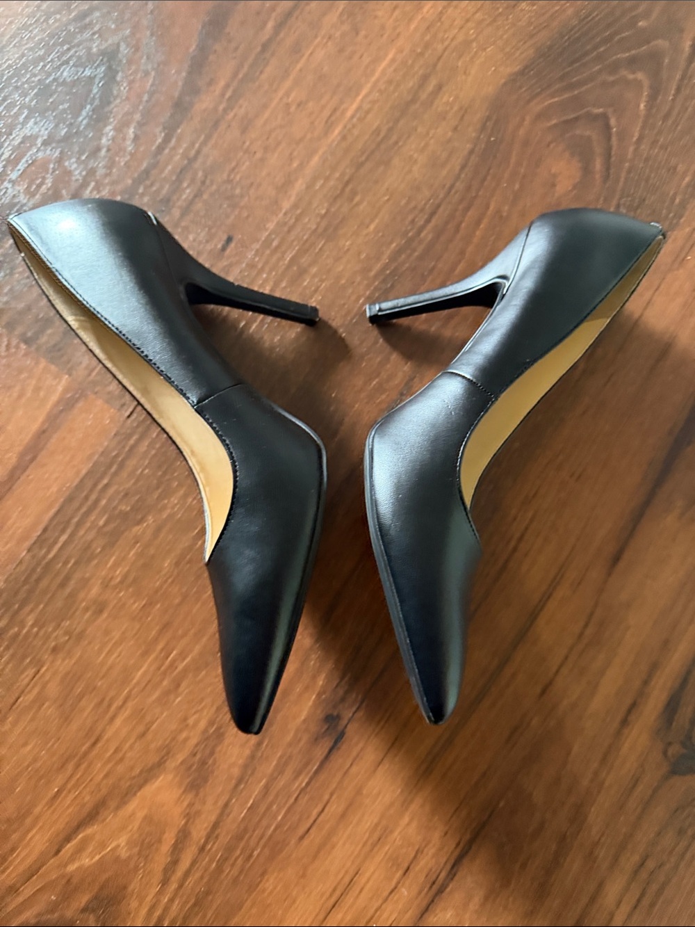 Nine West Black Pointed-Toe Stiletto Heels